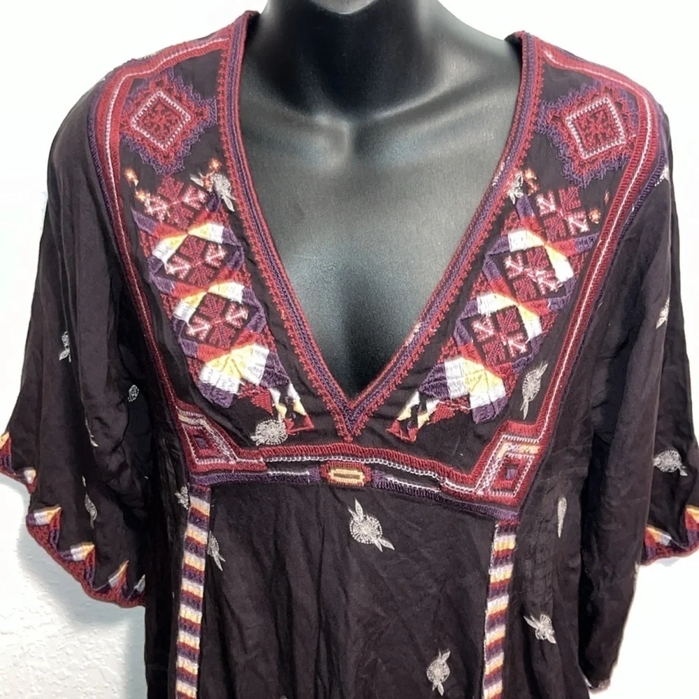 Free People Tulum embroidered mini dress NWOT size XS - Picture 5 of 9
